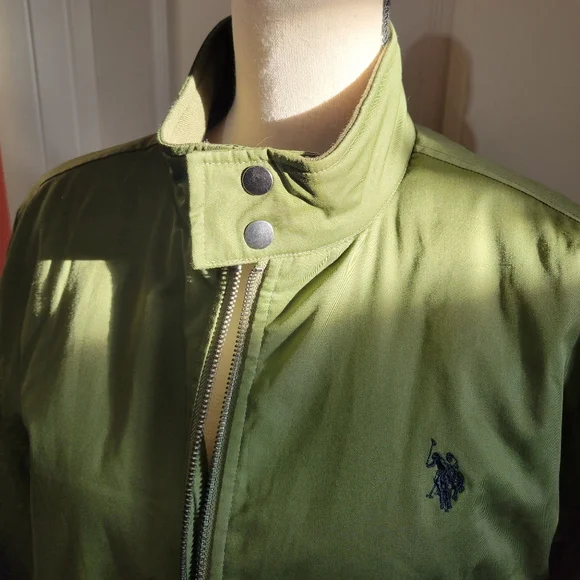 NWT Brand New U.S. Polo Assn. Dark Forest Green Jacket, Med. Unisex - Picture 7 of 15